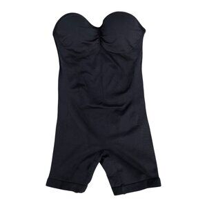 Womens Black Compression Body Shaper Romper, S